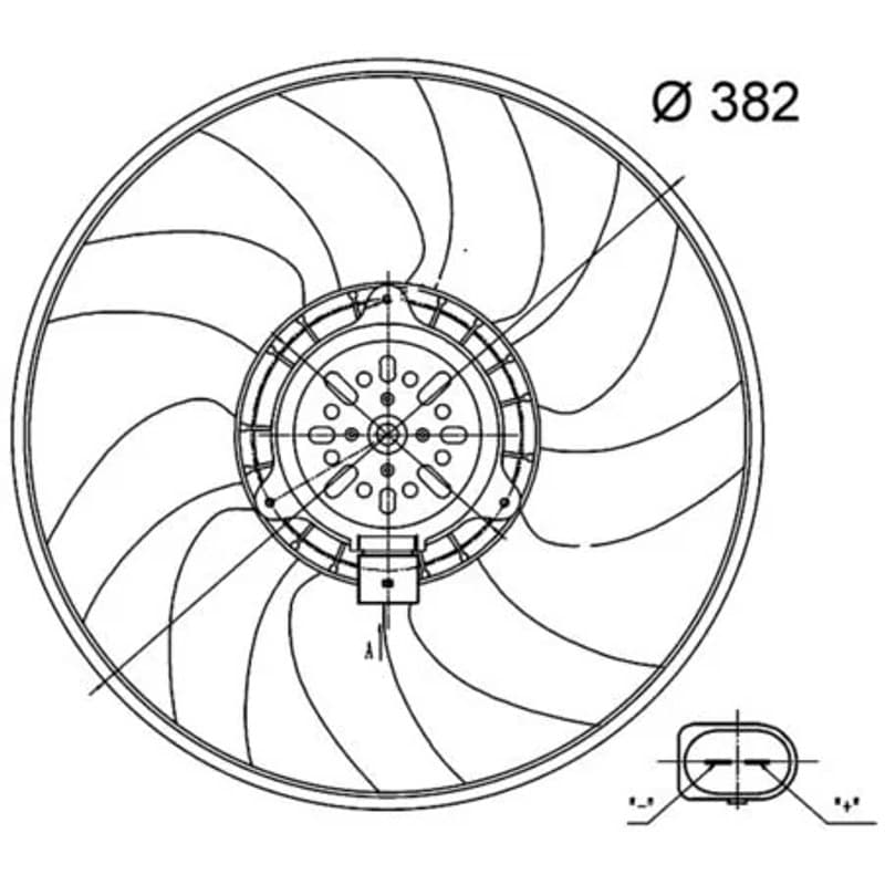 MAHLE CFF 32 000S ventiliatorius, radiatoriaus