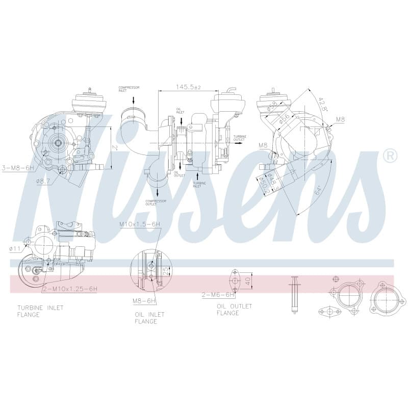 NISSENS kompresorius, įkrovimo sistema 93606