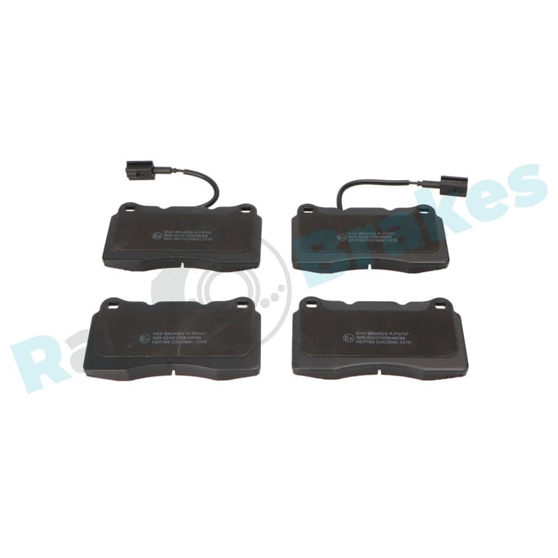 RAPBRAKES stabdžių trinkelių rinkinys, diskinis stabdys R-P0747