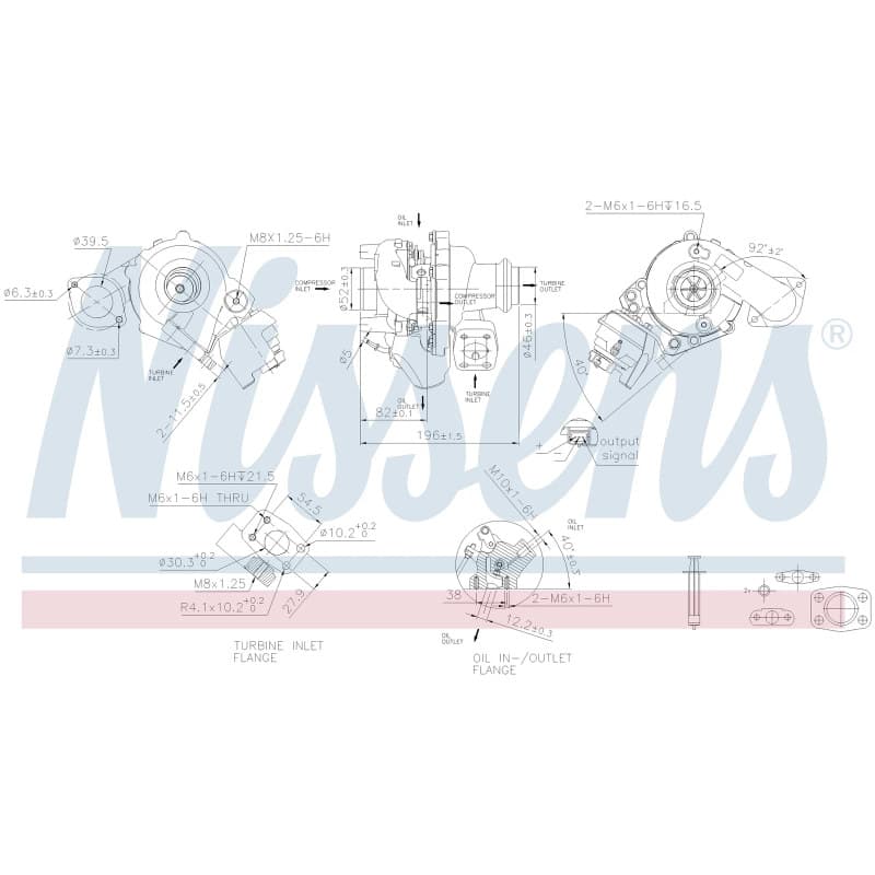 NISSENS kompresorius, įkrovimo sistema 93421