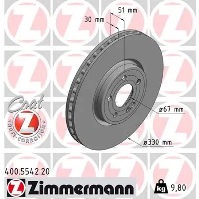 ZIMMERMANN stabdžių diskas 400.5542.20