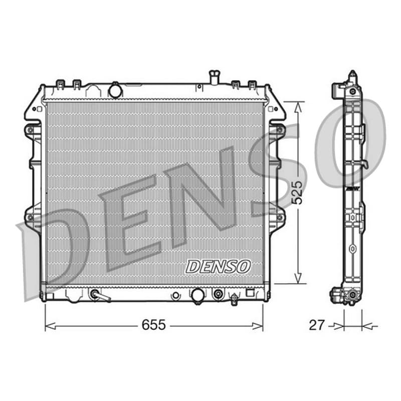 DENSO radiatorius, variklio aušinimas DRM50045