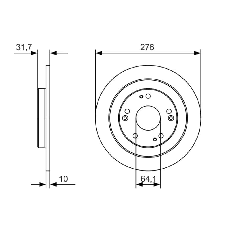 BOSCH 0 986 479 A92 stabdžių diskas