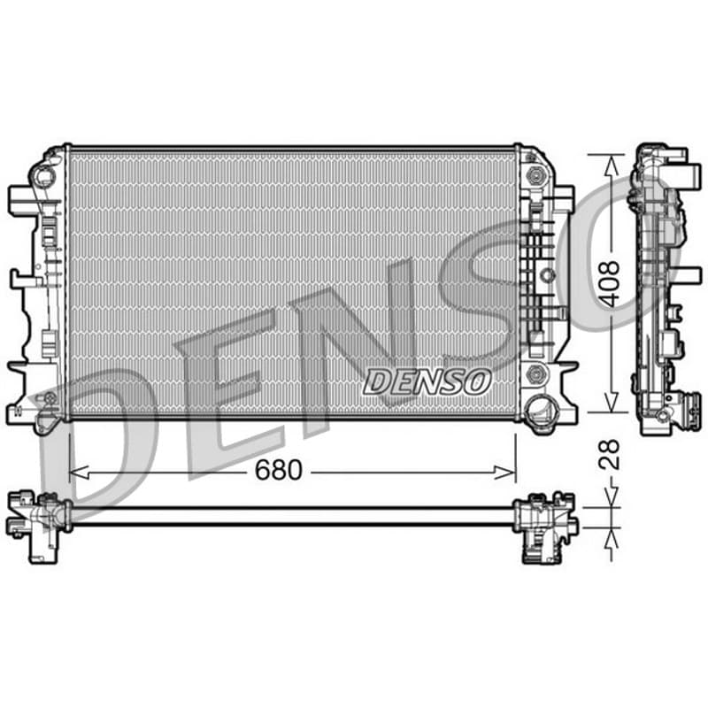 DENSO radiatorius, variklio aušinimas DRM17044