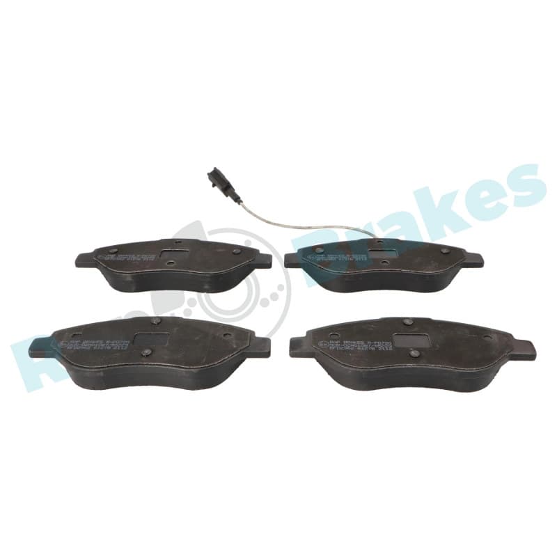 RAPBRAKES stabdžių trinkelių rinkinys, diskinis stabdys R-P0720