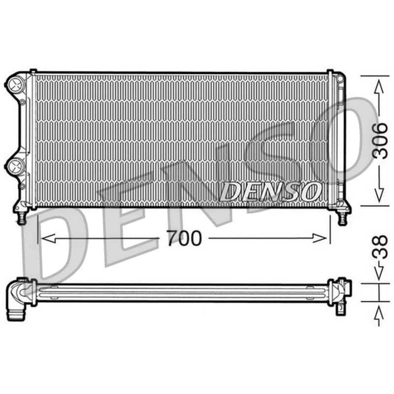 DENSO radiatorius, variklio aušinimas DRM09060