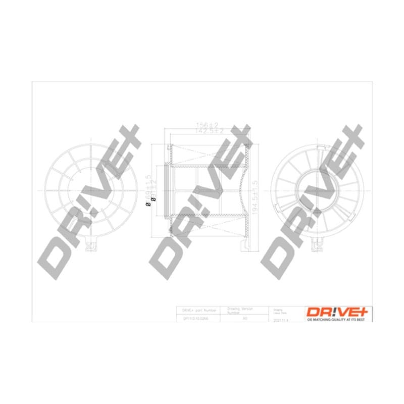 DRVE DP1110.10.0266 oro filtras