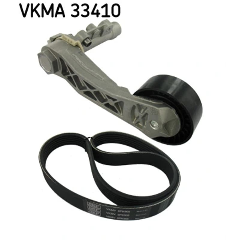 SKF VKMA 33410 V formos rumbuotas diržas, komplektas