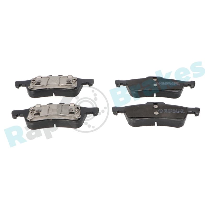 RAPBRAKES stabdžių trinkelių rinkinys, diskinis stabdys R-P0452