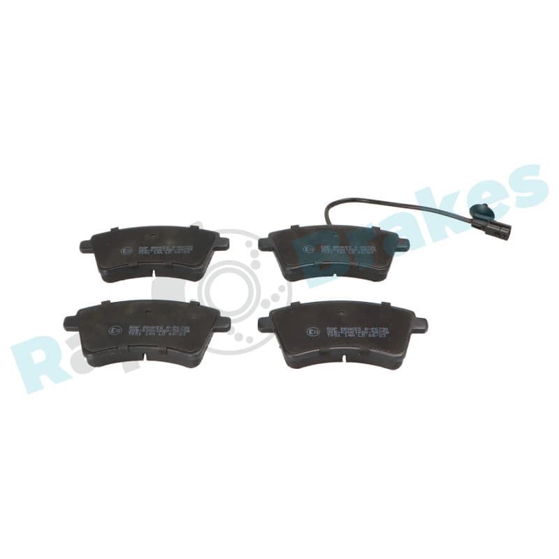 RAPBRAKES stabdžių trinkelių rinkinys, diskinis stabdys R-P0790