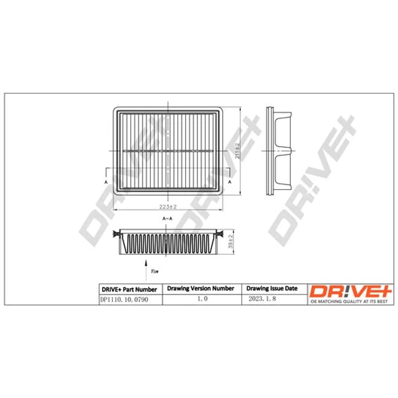 DRVE oro filtras DP1110.10.0790