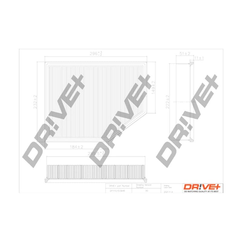 DRVE oro filtras DP1110.10.0648