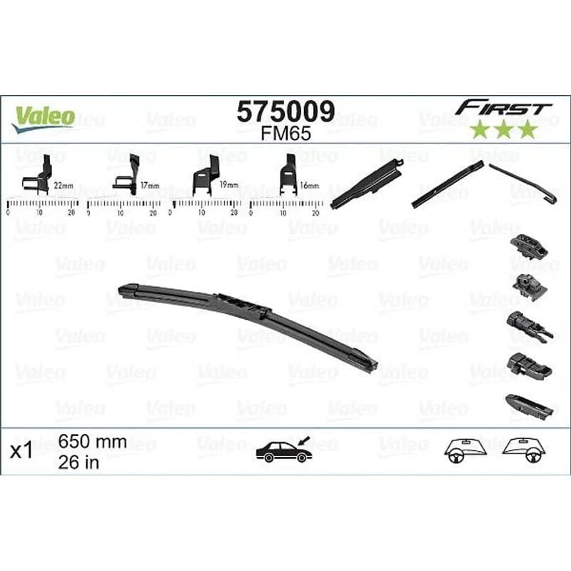 VALEO 575009 valytuvai