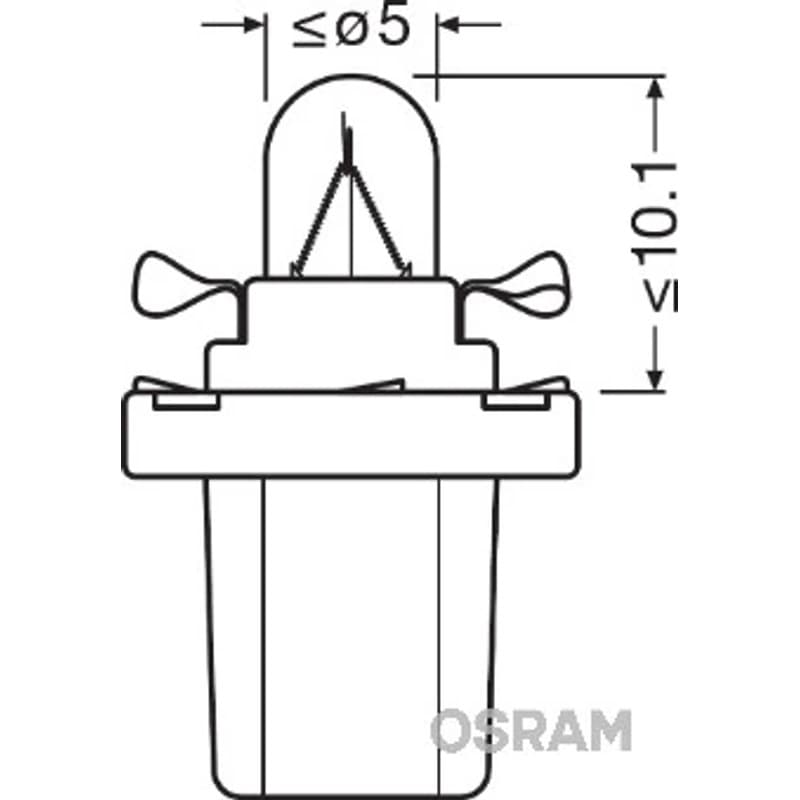 OSRAM lemputė, salono apšvietimas 2721MFX