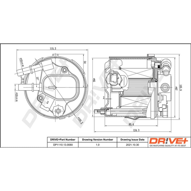 DRVE kuro filtras DP1110.13.0080