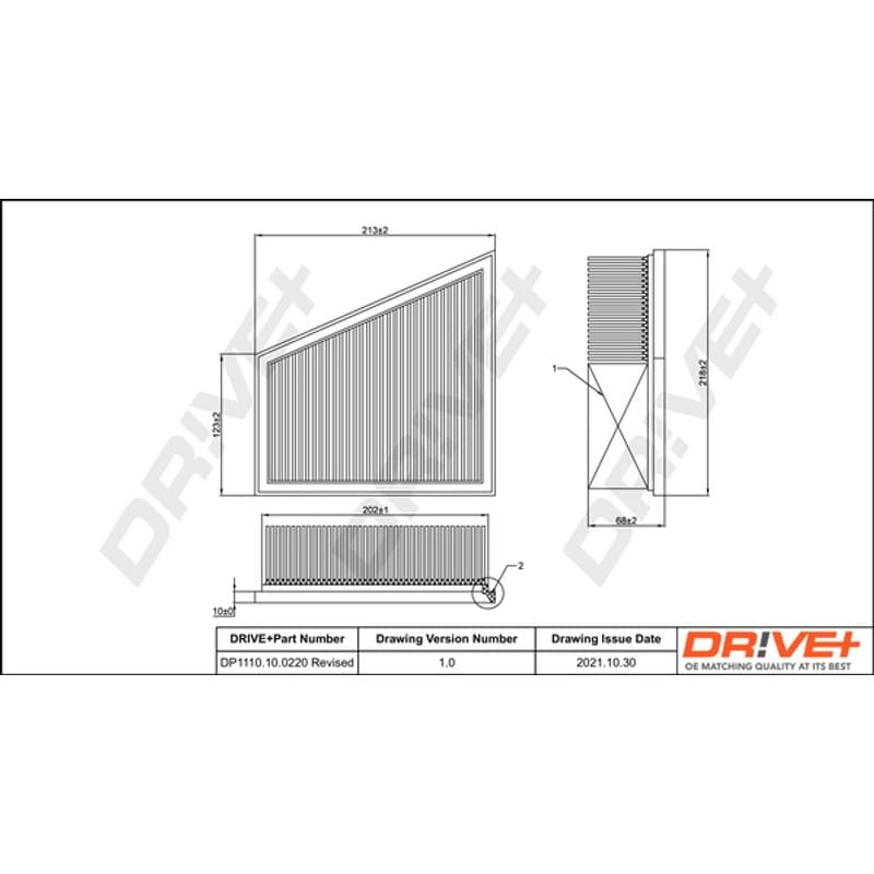 DRVE oro filtras DP1110.10.0220