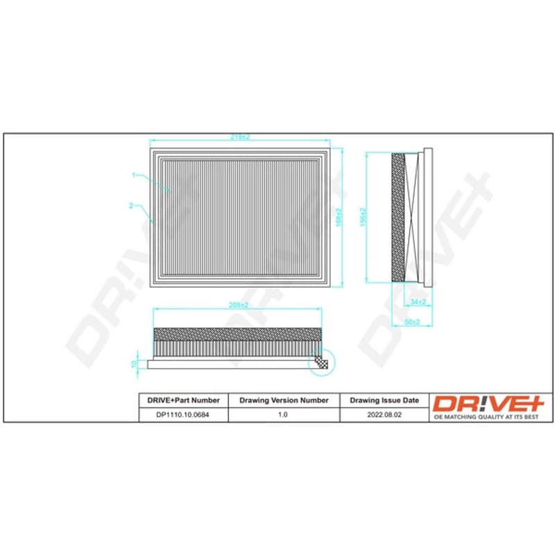 DRVE oro filtras DP1110.10.0684