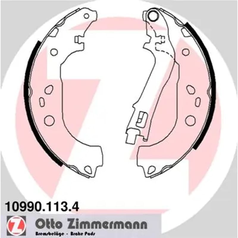 ZIMMERMANN stabdžių trinkelių komplektas 10990.113.4
