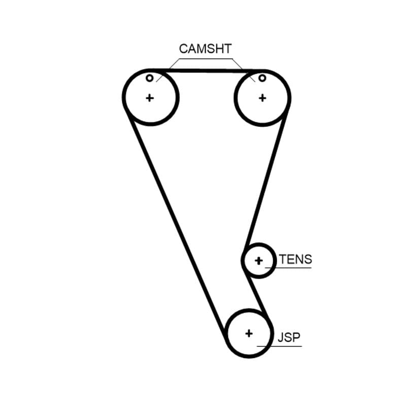 GATES paskirstymo diržas T372HOB