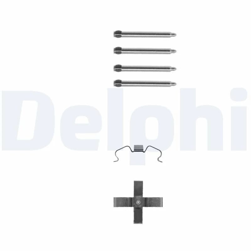 DELPHI priedų komplektas, diskinių stabdžių trinkelės LX0263