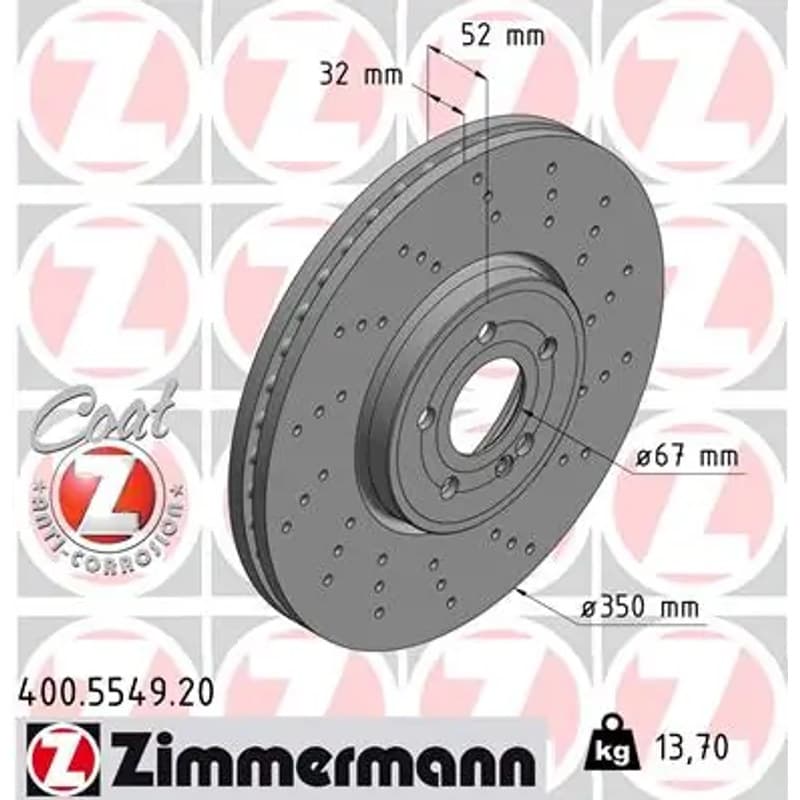 ZIMMERMANN stabdžių diskas 400.5549.20