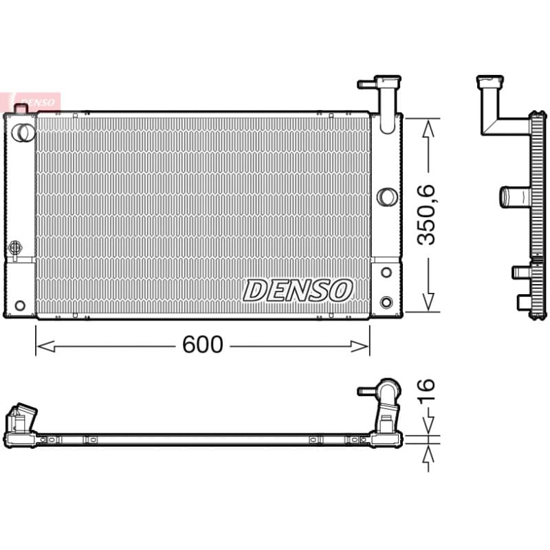 DENSO radiatorius, variklio aušinimas DRM50133