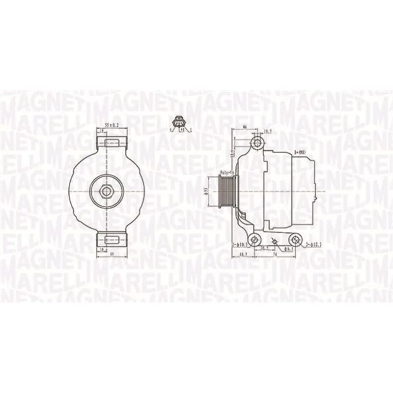 MAGNETIMARELLI kintamosios srovės generatorius 063731636010