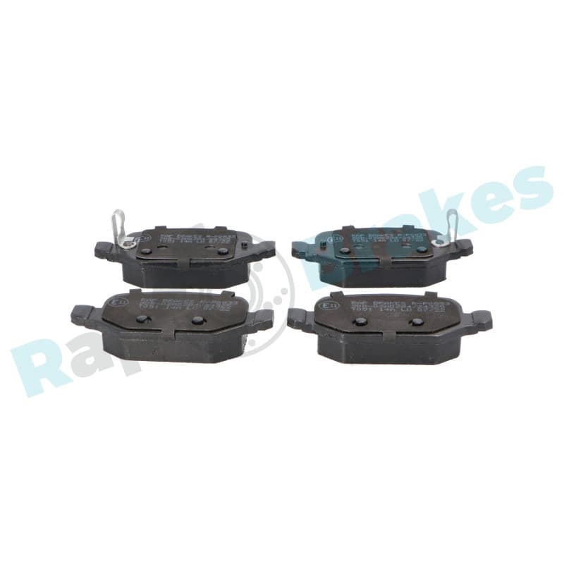RAPBRAKES stabdžių trinkelių rinkinys, diskinis stabdys R-P0833