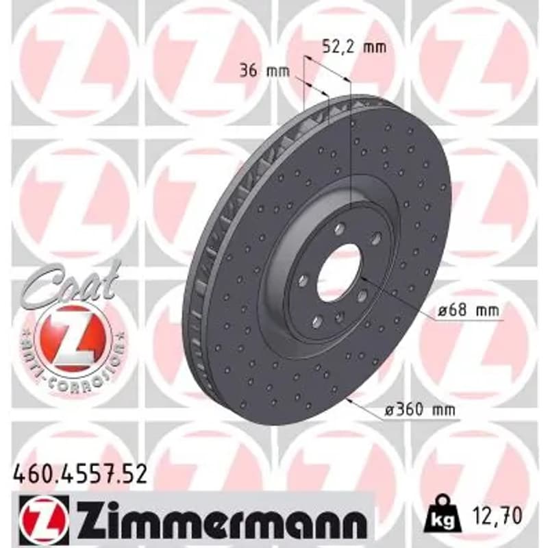 ZIMMERMANN stabdžių diskas 460.4557.52