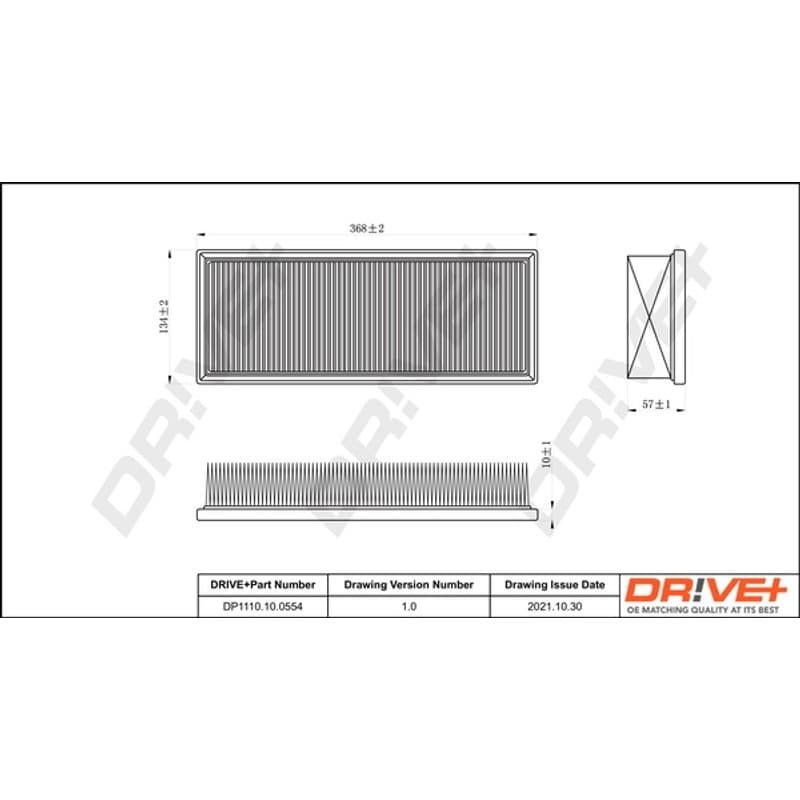 DRVE DP1110.10.0554 oro filtras
