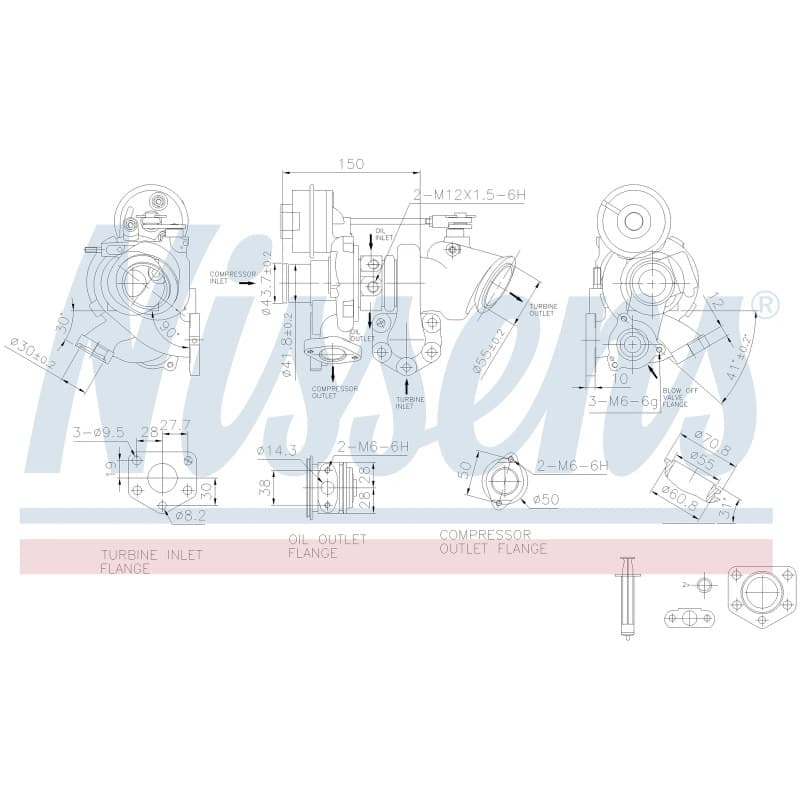 NISSENS kompresorius, įkrovimo sistema 93447