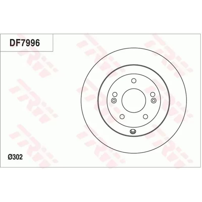 TRW stabdžių diskas DF7996