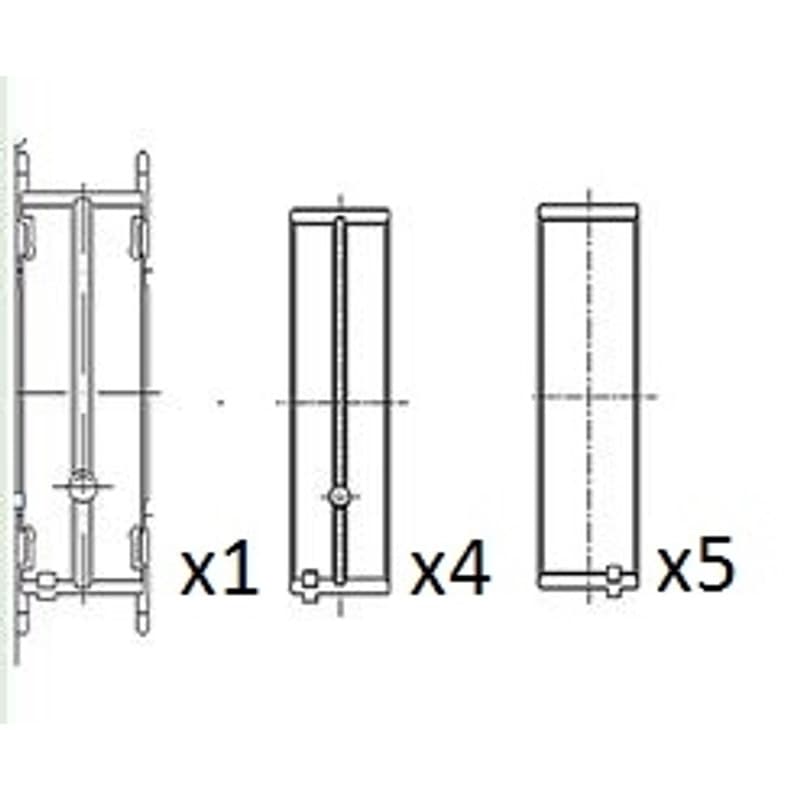 FAIAUTOPARTS pagrindiniai guoliai, alkūninis velenas BM1010-STD