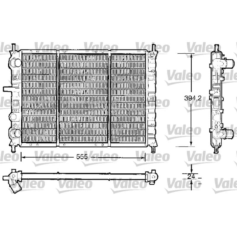 VALEO radiatorius, variklio aušinimas 732504