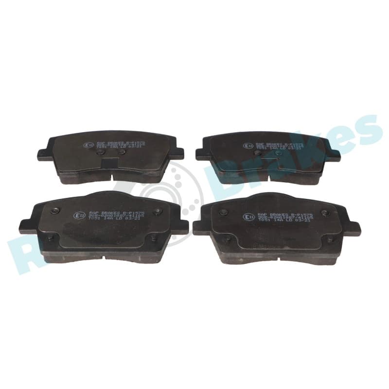 RAPBRAKES stabdžių trinkelių rinkinys, diskinis stabdys R-P1575