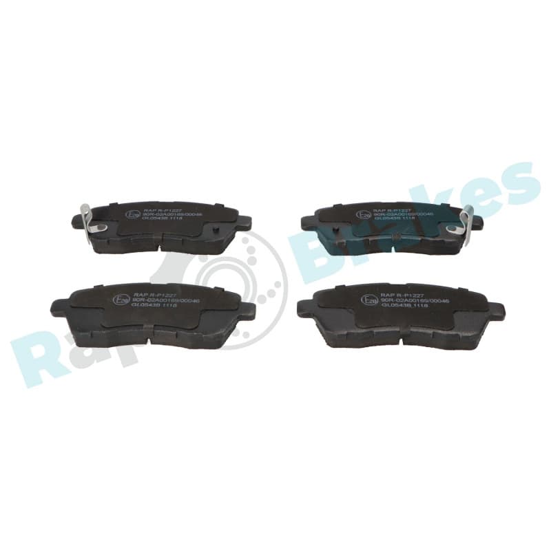 RAPBRAKES stabdžių trinkelių rinkinys, diskinis stabdys R-P1227