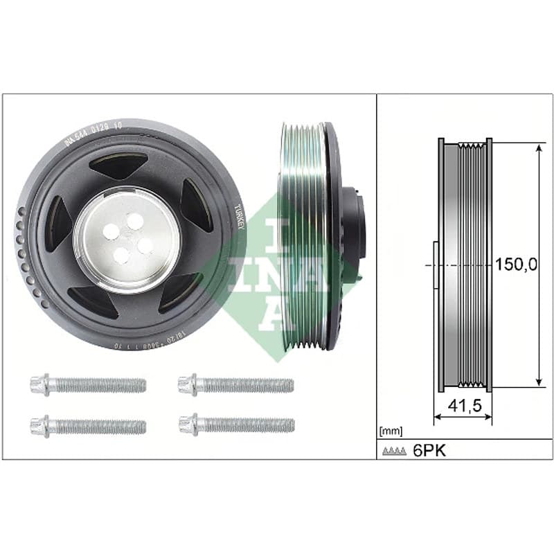 SCHAEFFLERINA alkūninio veleno skriemulių rinkinys 544 0129 20