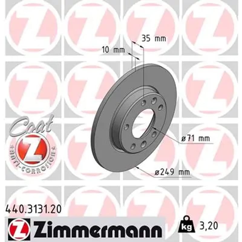 ZIMMERMANN stabdžių diskas 440.3131.20