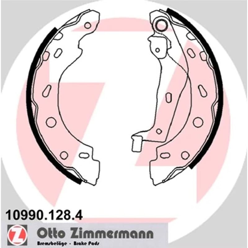 ZIMMERMANN stabdžių trinkelių komplektas 10990.128.4