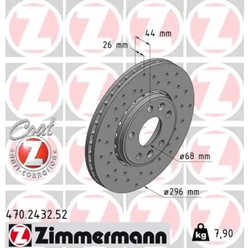 ZIMMERMANN stabdžių diskas 470.2432.52