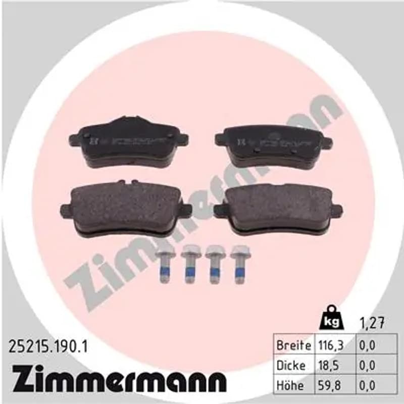 ZIMMERMANN Būgnai ir trinkelės 25215.190.1