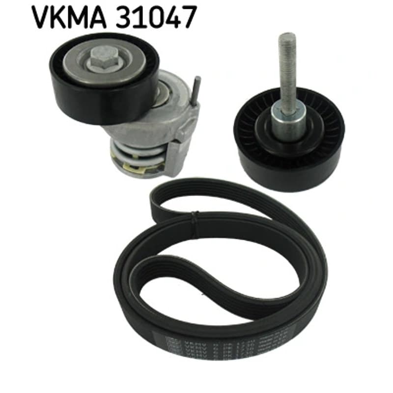 SKF VKMA 31047 V formos rumbuotas diržas, komplektas