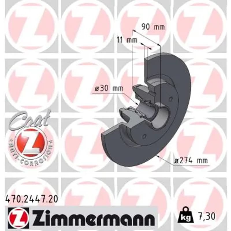 ZIMMERMANN stabdžių diskas 470.2447.20