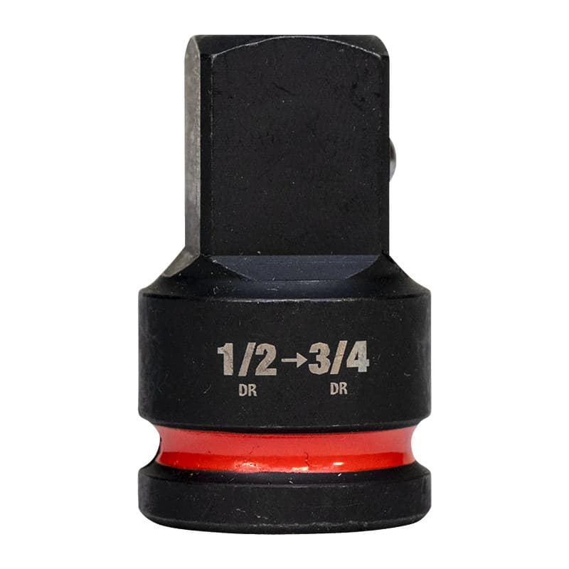 MILWAUKEE ½" smūginių lizdų reduktoriai – Impact socket adaptor 1/2" to 3/4"-1pc 4932480355 MILWAUKEE