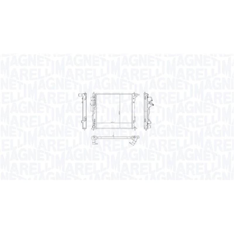 MAGNETIMARELLI radiatorius, variklio aušinimas 350213216300