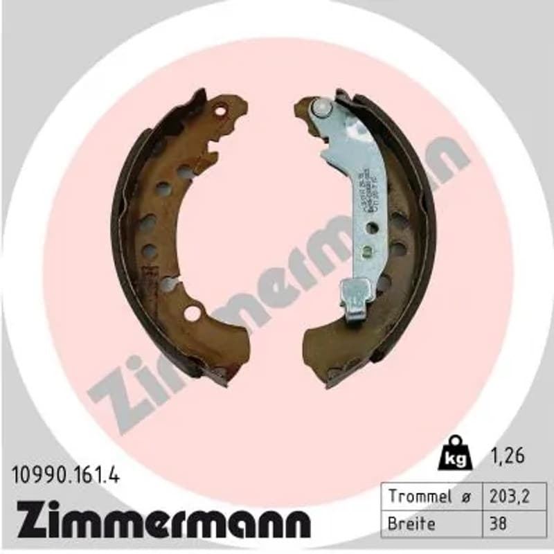ZIMMERMANN stabdžių trinkelių komplektas 10990.161.4