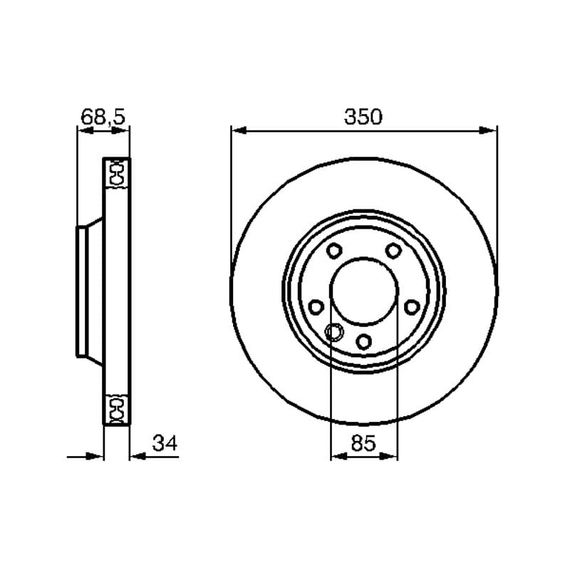 BOSCH 0 986 479 249 stabdžių diskas
