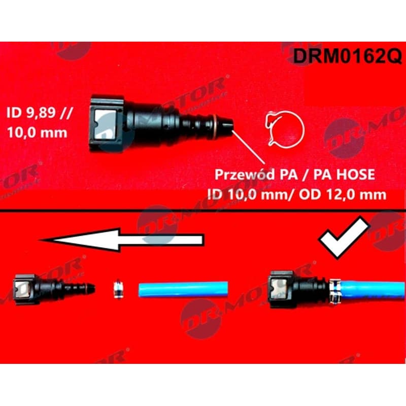 DRMOTORAUTOMOTIVE žarnos suleidimas, degalų žarna DRM0162Q