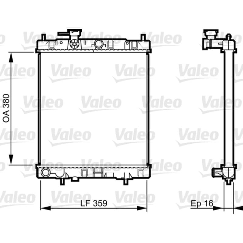 VALEO radiatorius, variklio aušinimas 731287