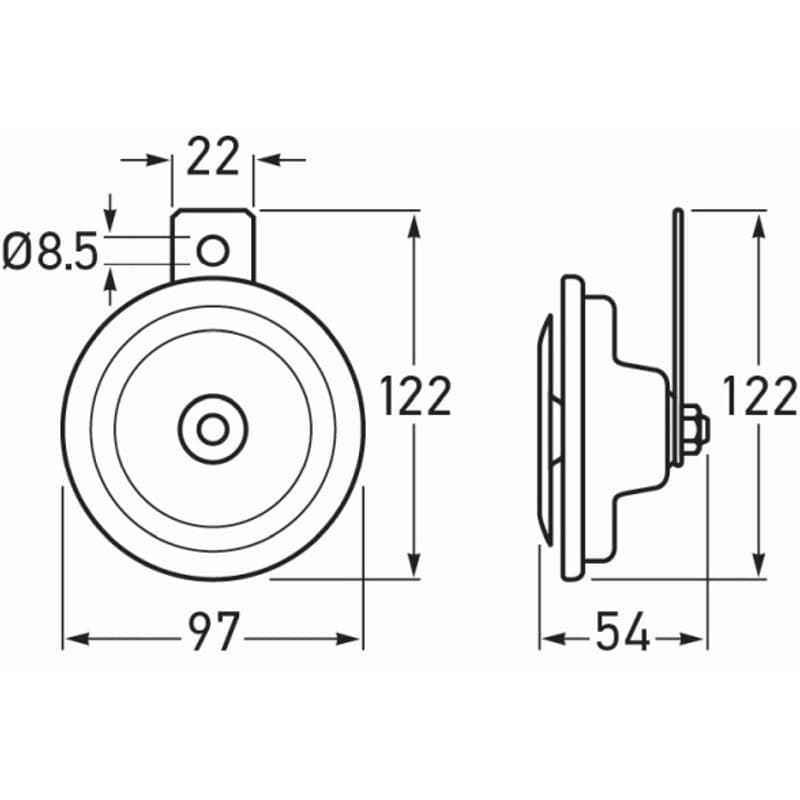 HELLA 3BA 002 768-382 garsinis signalas